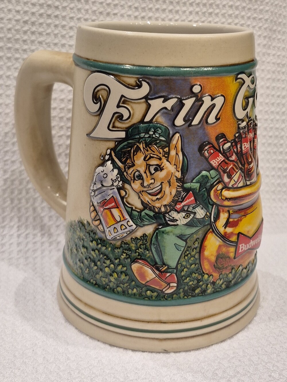 90's Vintage St. Patrick's Day Budweiser Stein